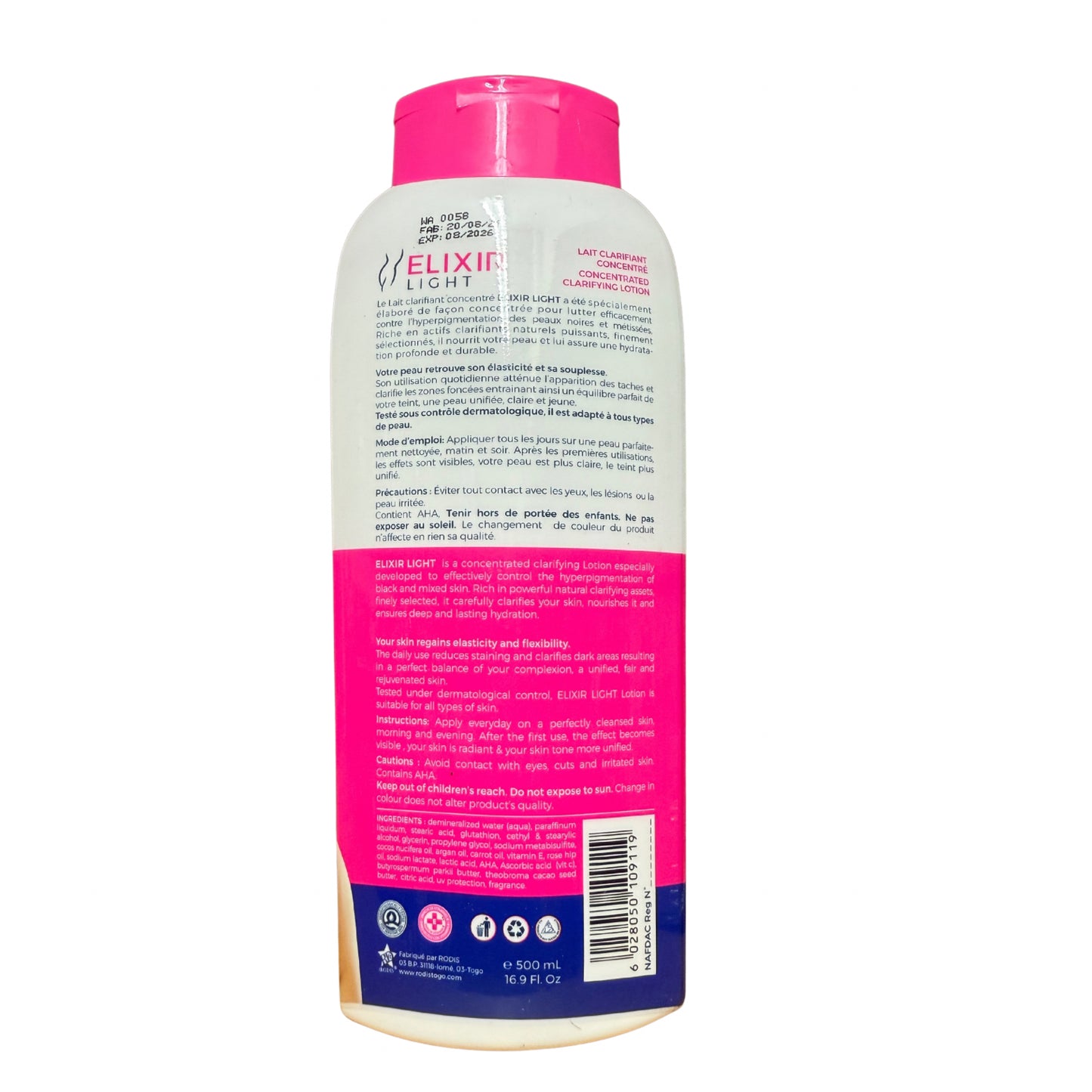 Elixir Light Concentrated Clarifying Lotion 500ml