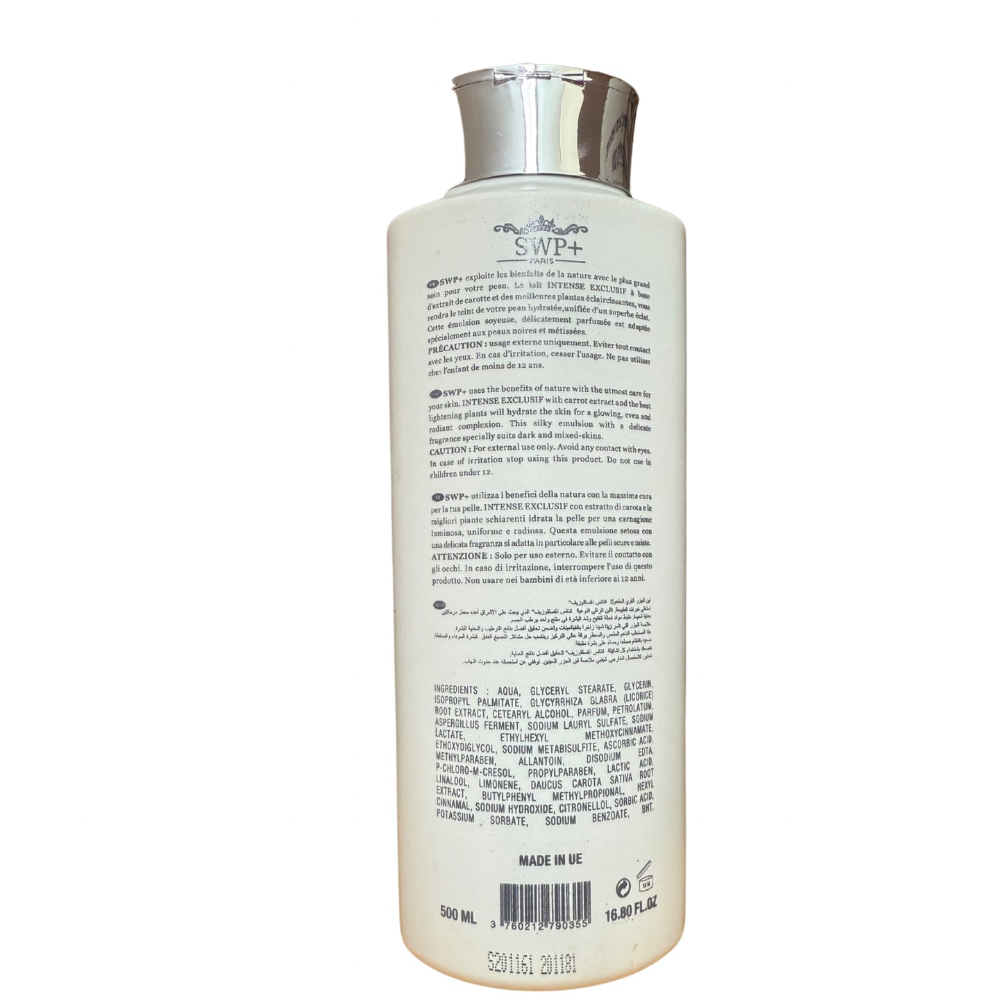 SWP+ Paris Lightening Body Lotion Premium 500ml