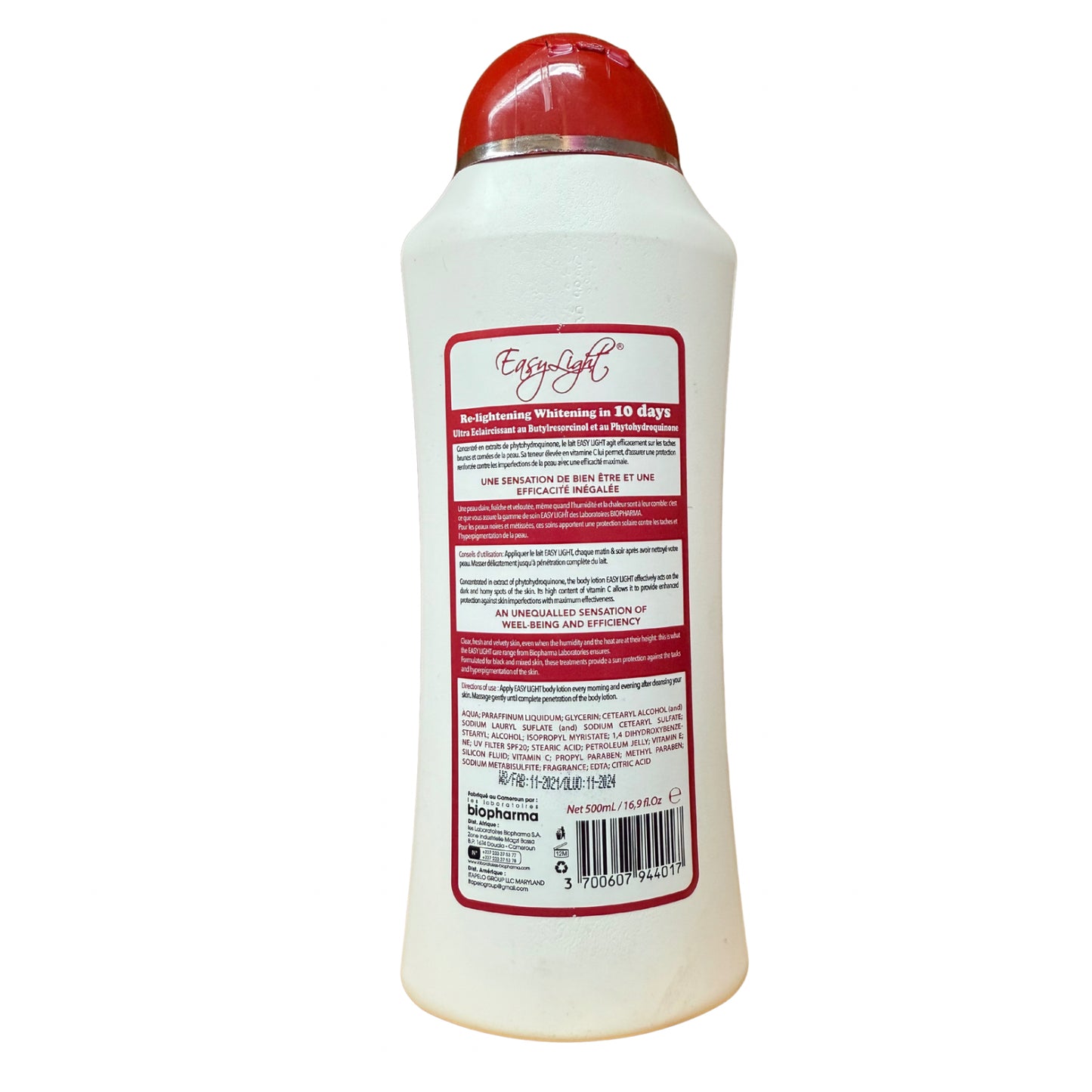 Easy Light 10 Days Whitening Body Lotion 500ml