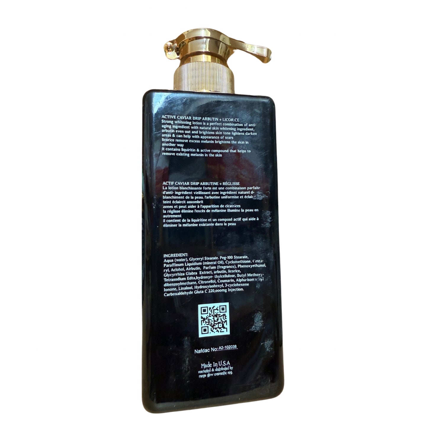 Active Caviar Drip Arbutin + Licorice Strong Whitening Lotion 444ml