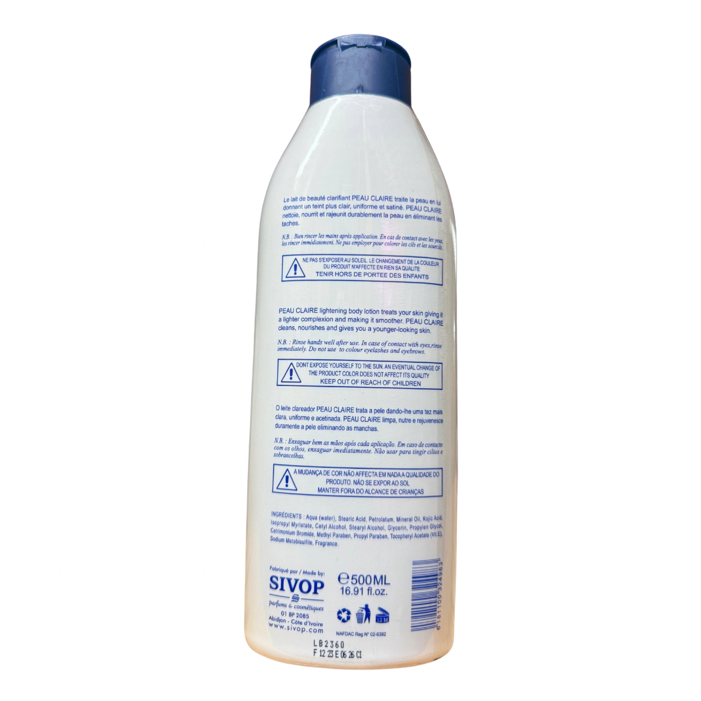 Peau Claire Lightening Body Lotion 500ml