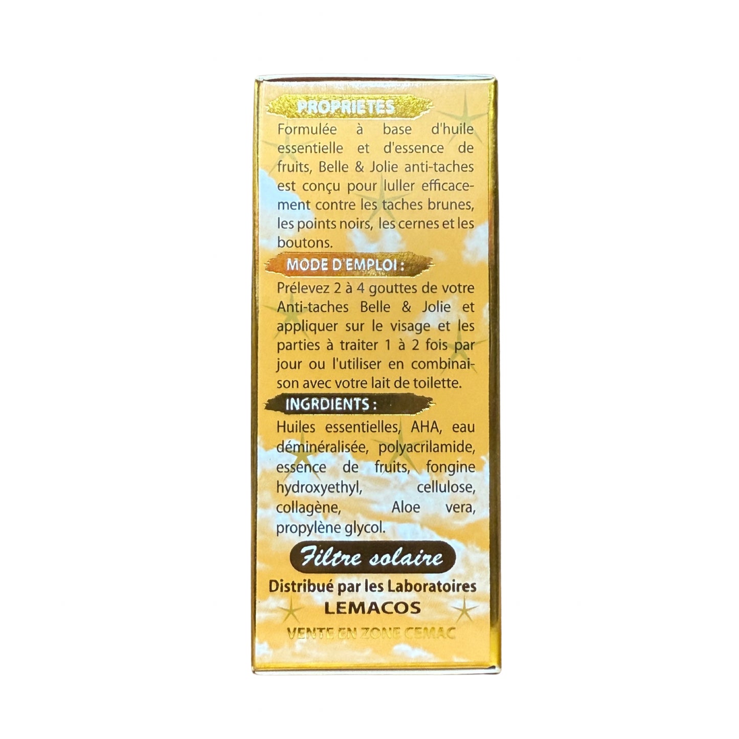 Belle & Jolie Pieds et Mains Anti Taches