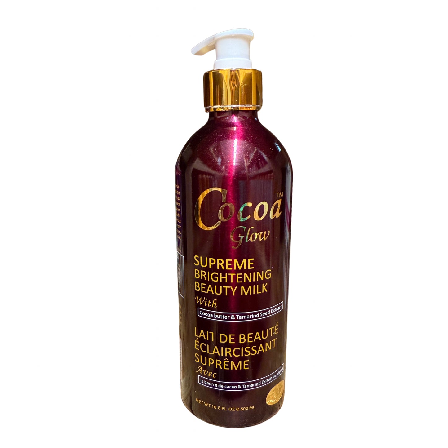 Cocoa Glow Supreme Brightening Beauty Milk Lotion 16.8oz