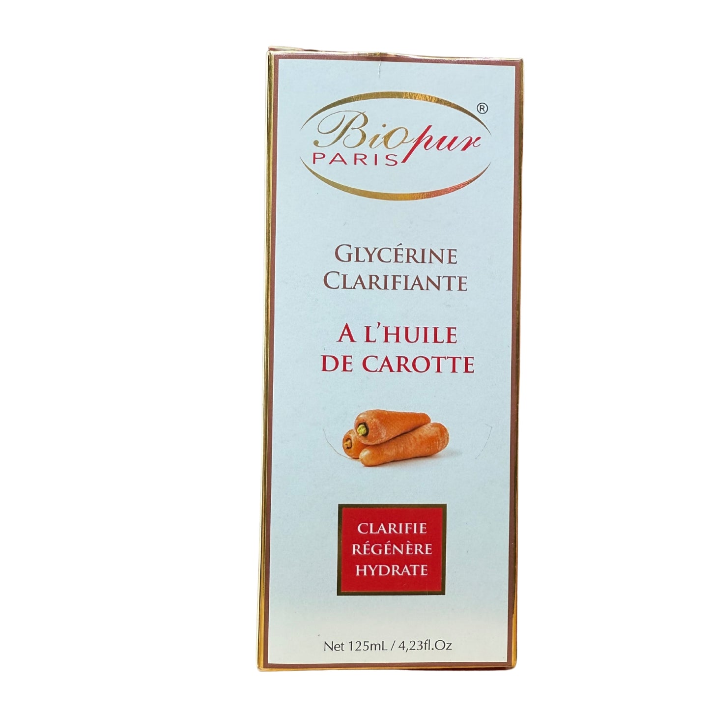 Biopur Paris Lightening Glycerin with Carrot Oil 125ml