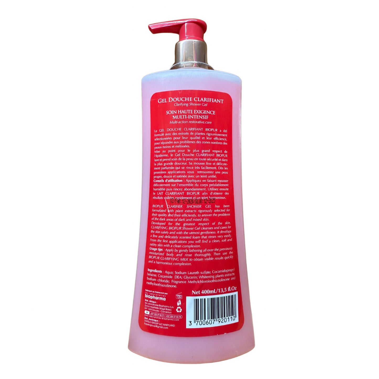 Biopur Paris Clarifying Shower Gel 400ml