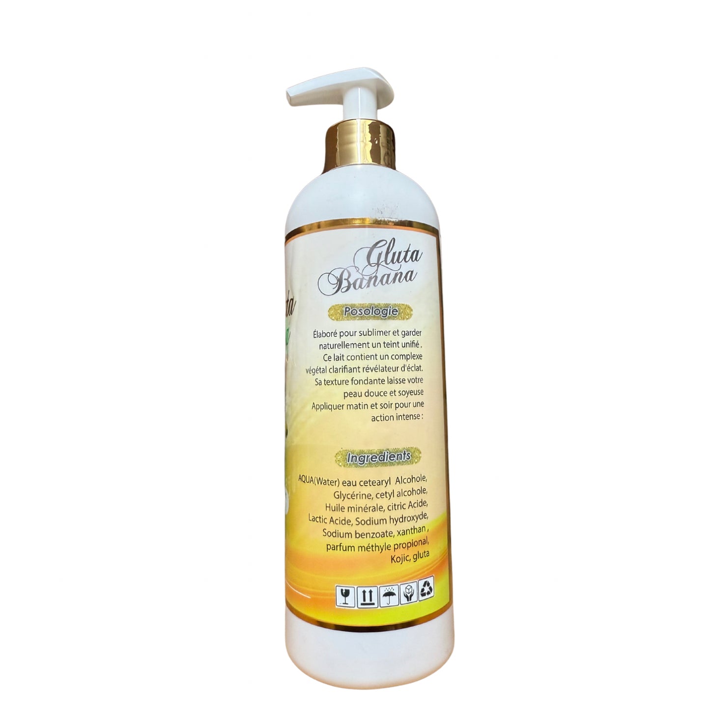 Gluta Banana Lait Super Eclaircissante et Hydratant 500ml