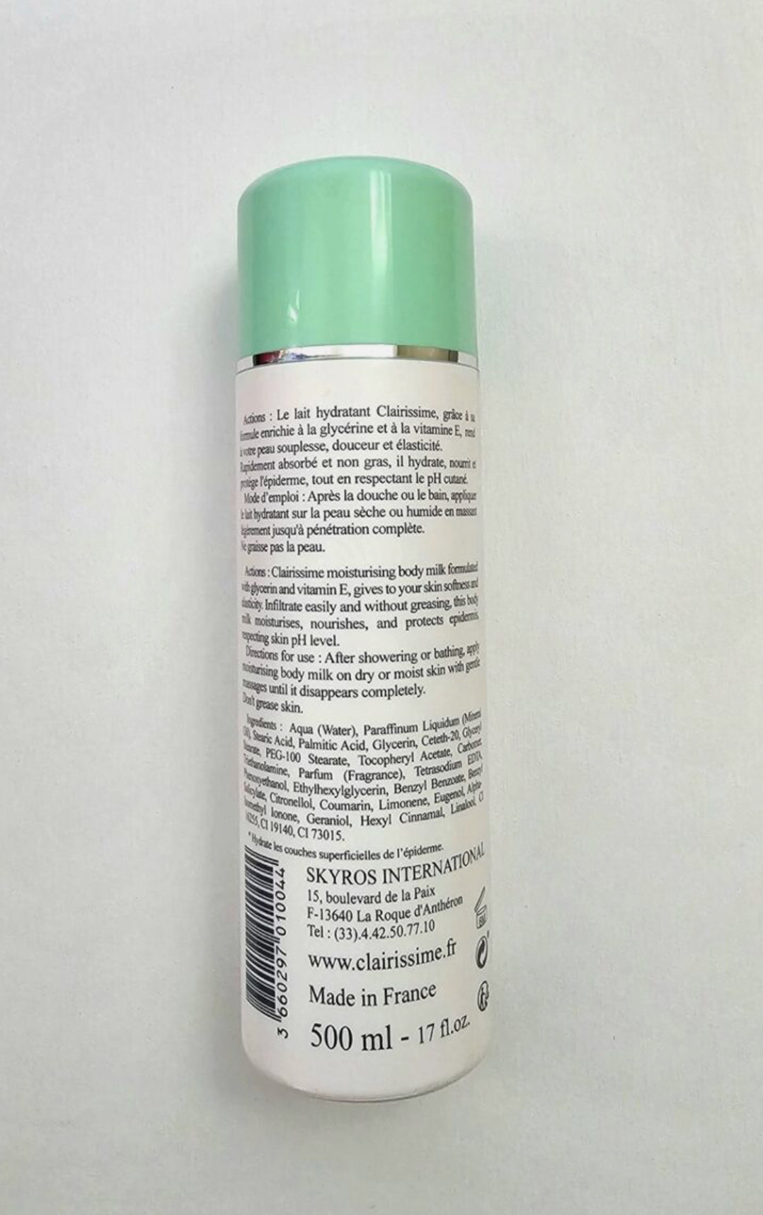 Clairissime Moisturizing Body Lotion with Vitamin E 500ml