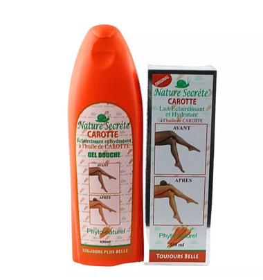 Nature Secrete Carotte Eclaircissant Et Hydratant Gel Douche 650ml