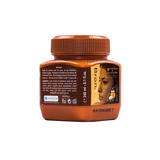 Bronz Tone Maxi Tone Jar cream with Cocoa Butter & Honey 8.1 oz