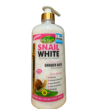 Veet gold Snail White Gluta Collagen Shower Bath 1000ml With Spf 25