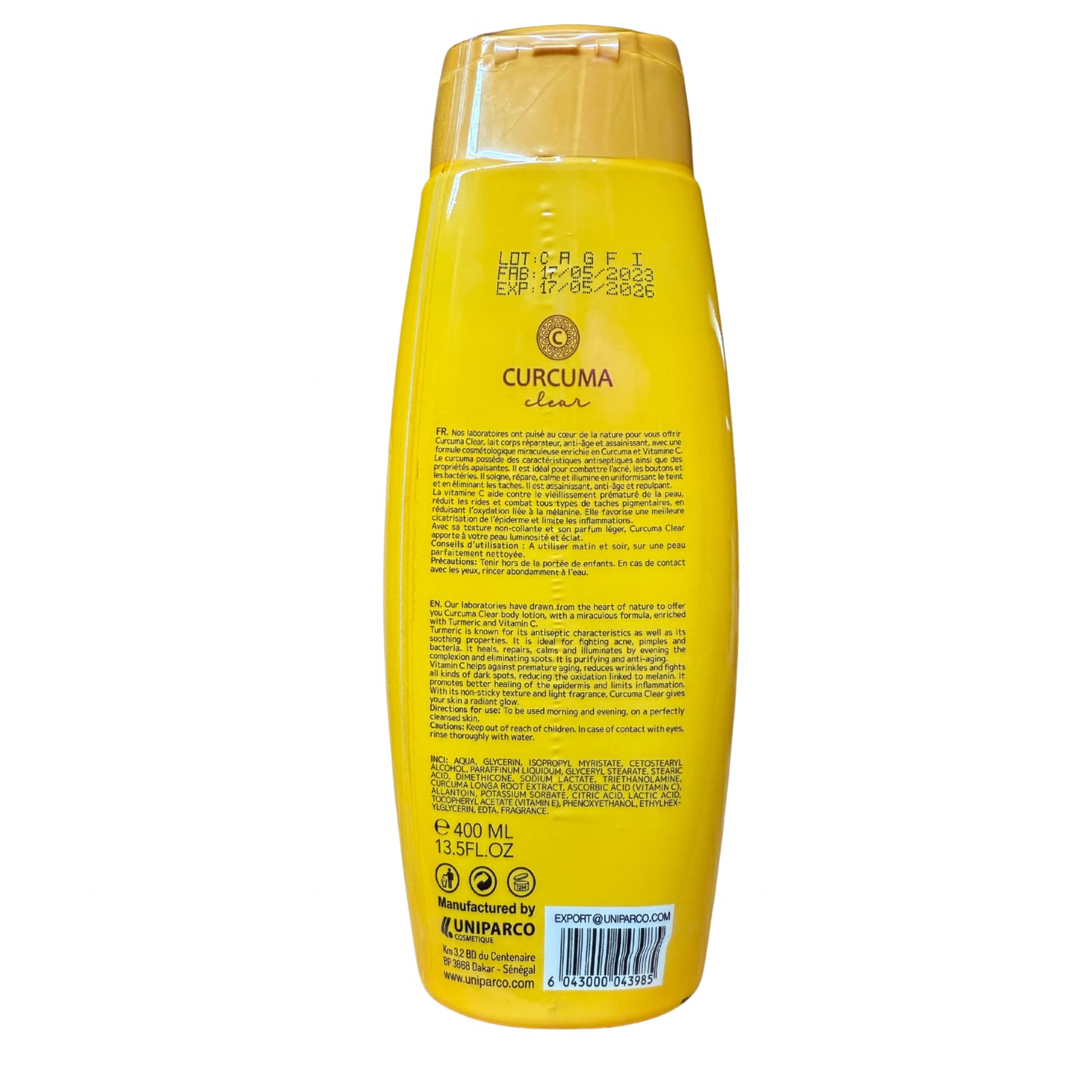 Curcuma Clear Body Lotion 400ml