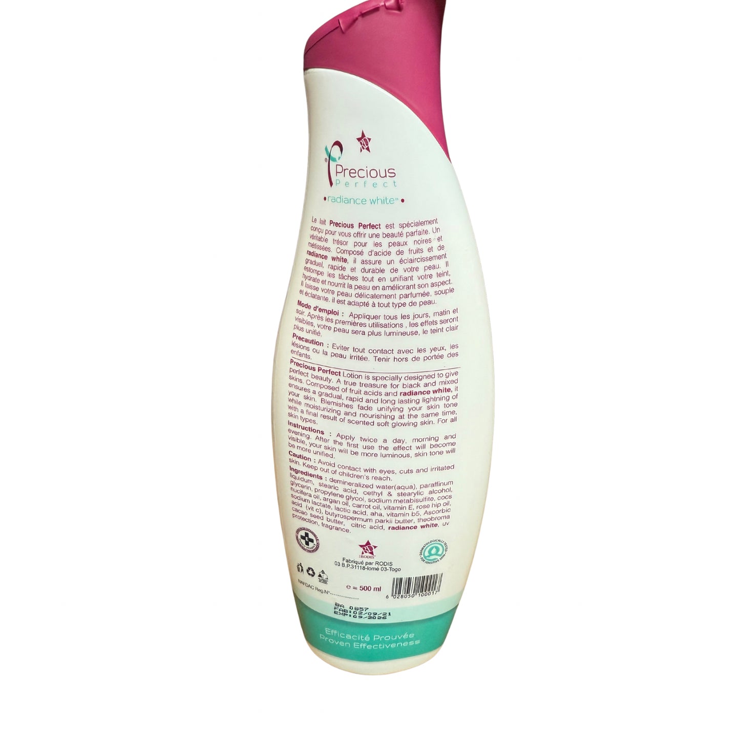 Precious Perfect Radiance White Body Lotion 500ml