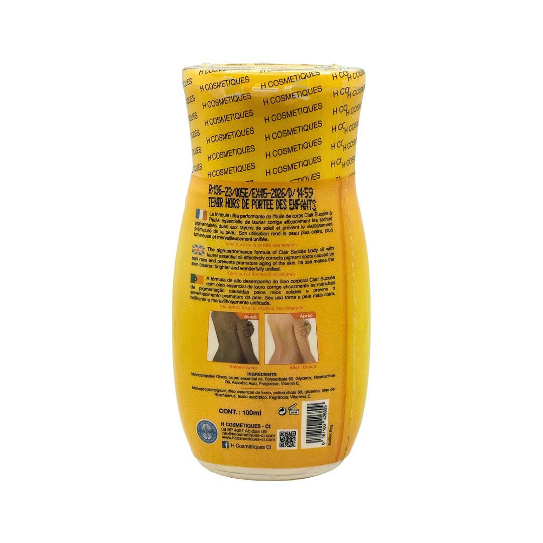 Clair Succes Huile Corporelle Clarifying Body oil 100ml