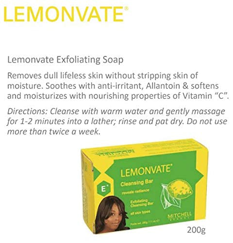 Lemonvate Exfoliating Cleansing Soap 200g (pack of 10)