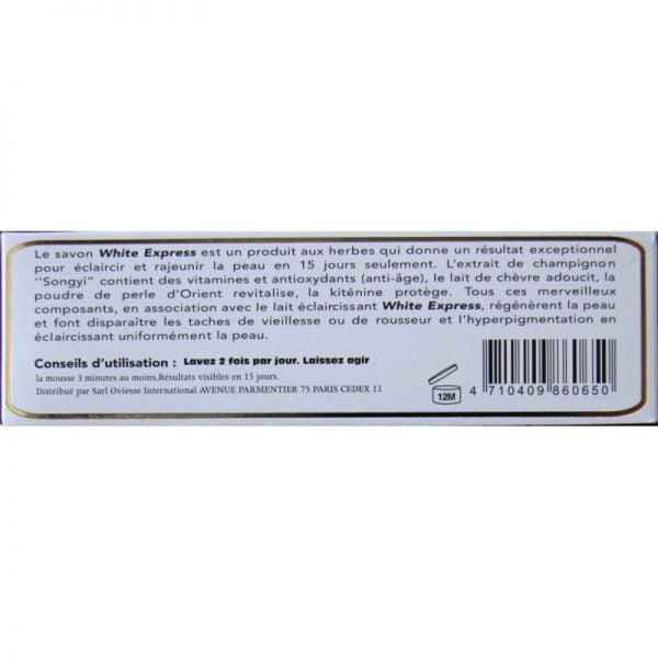 White Express Soap Lightening & Exfoliating with Abricot Powder 200g
