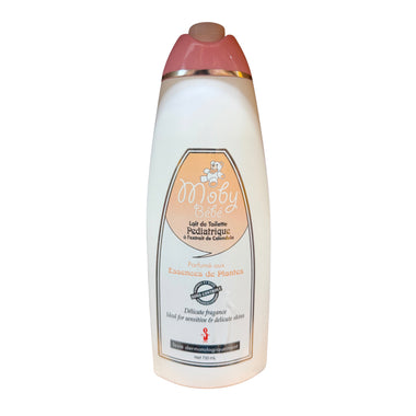 Moby Bebe Lait de Toilette Pediatrique a l'extrait de Calendula 750ml (Pink)