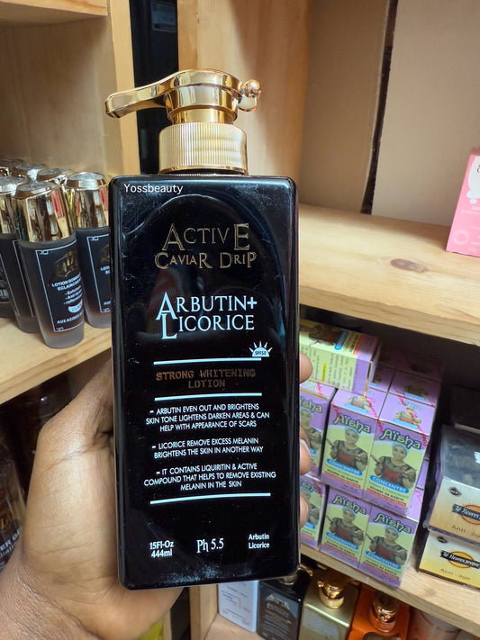 Active Caviar Drip Arbutin + Licorice Strong Whitening Lotion 444ml