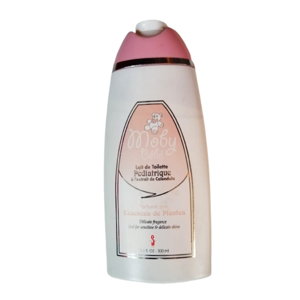 Moby Bebe Lait de Toilette Pediatrique a l'extrait de Calendula 750ml (Pink)