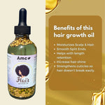 Hair Growth Oil, Longer and Thicker Hair, Herbal Infused Fast Hair Growth Oil 4oz