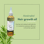 Herbal Hair Growth Oil with Rosemary & Fenugreek, Nourishing Oil for Enhanced Hair Growth and Scalp Protection 4fl oz