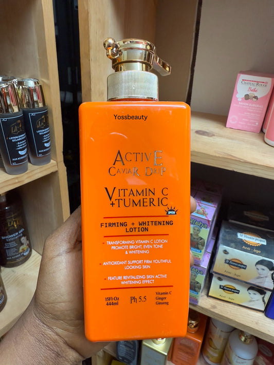 Active Caviar Drip Vitamin C + Turmeric Firming Whitening Lotion 444ml