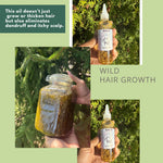 Herbal Hair Growth Oil with Rosemary & Fenugreek, Nourishing Oil for Enhanced Hair Growth and Scalp Protection 4fl oz