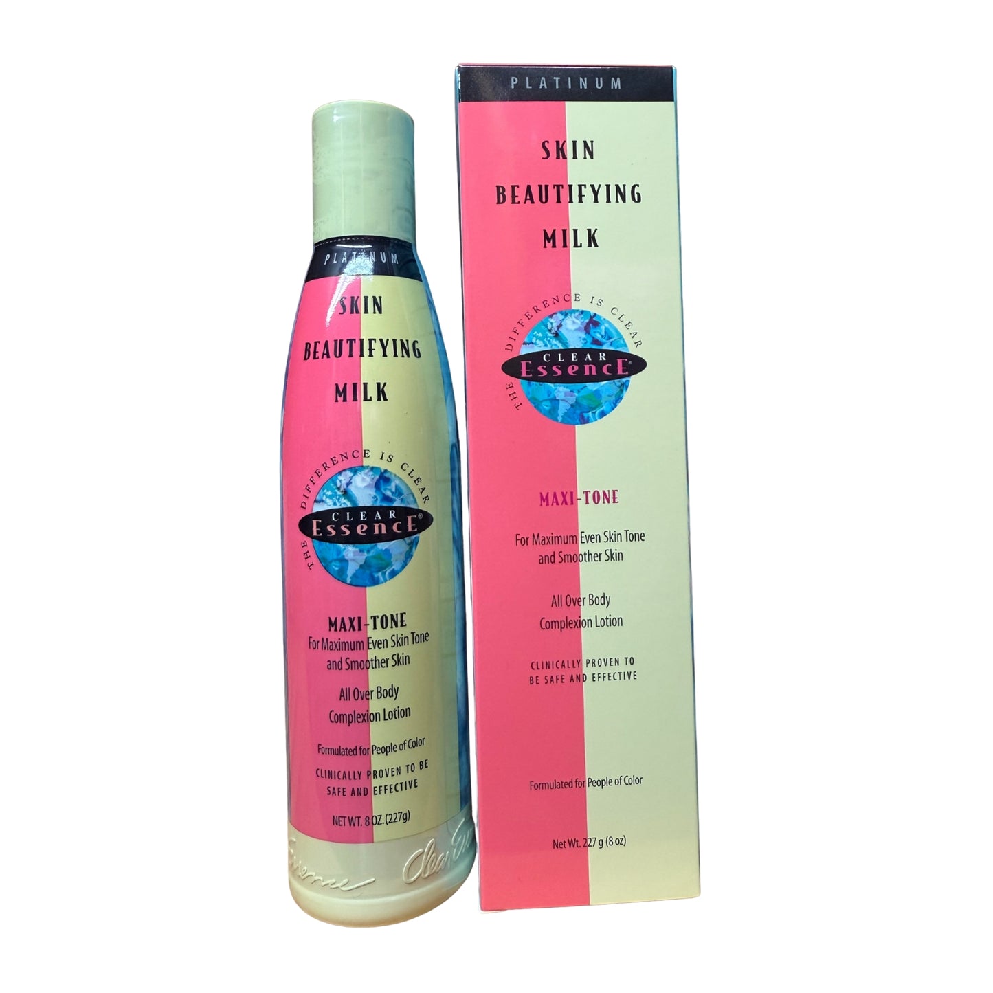 Clear Essence Platinum Line Maxi-Tone Skin Beautifying Milk 8oz