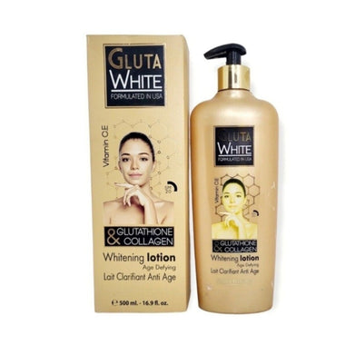 Gluta White Glutathione & Collagen Whitening Lotion 16.9floz