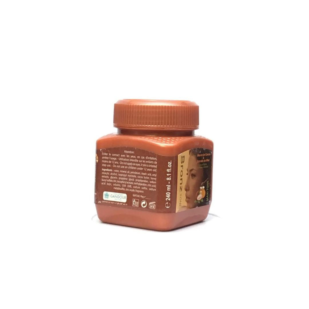 Bronz Tone Maxi Tone Jar cream with Cocoa Butter & Honey 8.1 oz