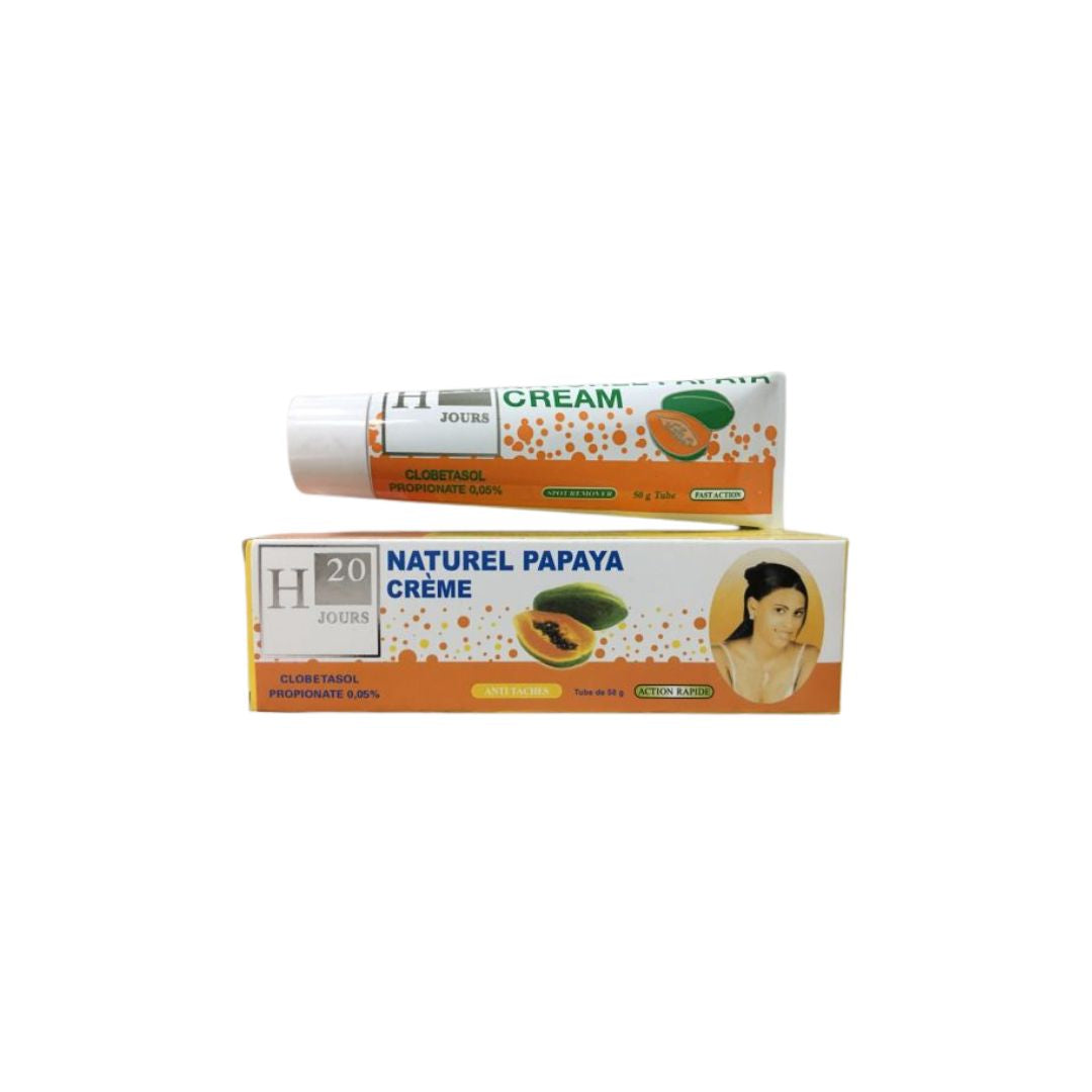 Pack Of 10 H20Jours Naturel Papaya Cream 50g