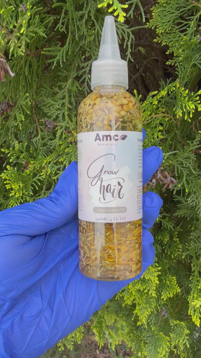 Herbal Hair Growth Oil with Rosemary & Fenugreek, Nourishing Oil for Enhanced Hair Growth and Scalp Protection 4fl oz